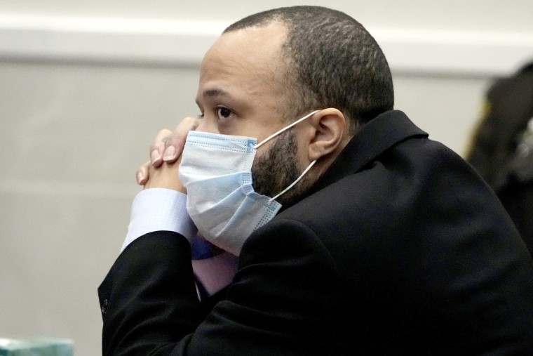 Darrell Brooks at his trial in Waukesha, Wis., on Oct. 26, 2022.