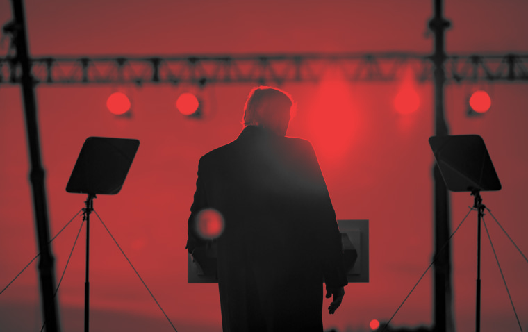 Image: Former President Donald Trump at rally in Selma, N.C., on April 9, 2022.