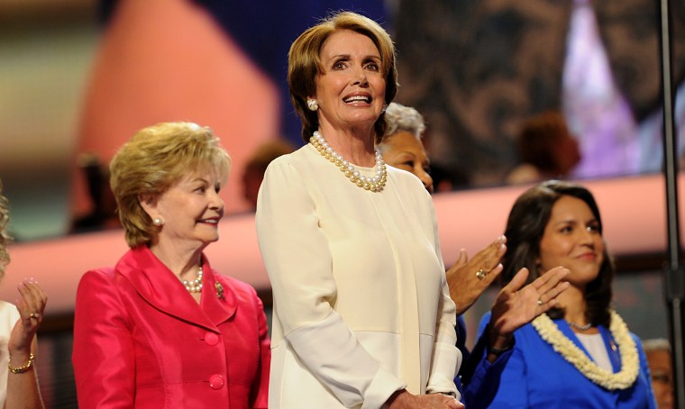 House Minority Leader Nancy Pelosi at the Democratic National Convention in 2012