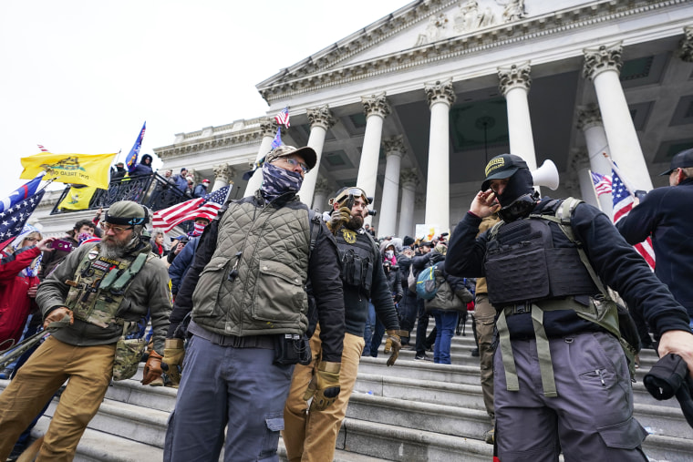 Members of the Oath Keepers at the Capitol