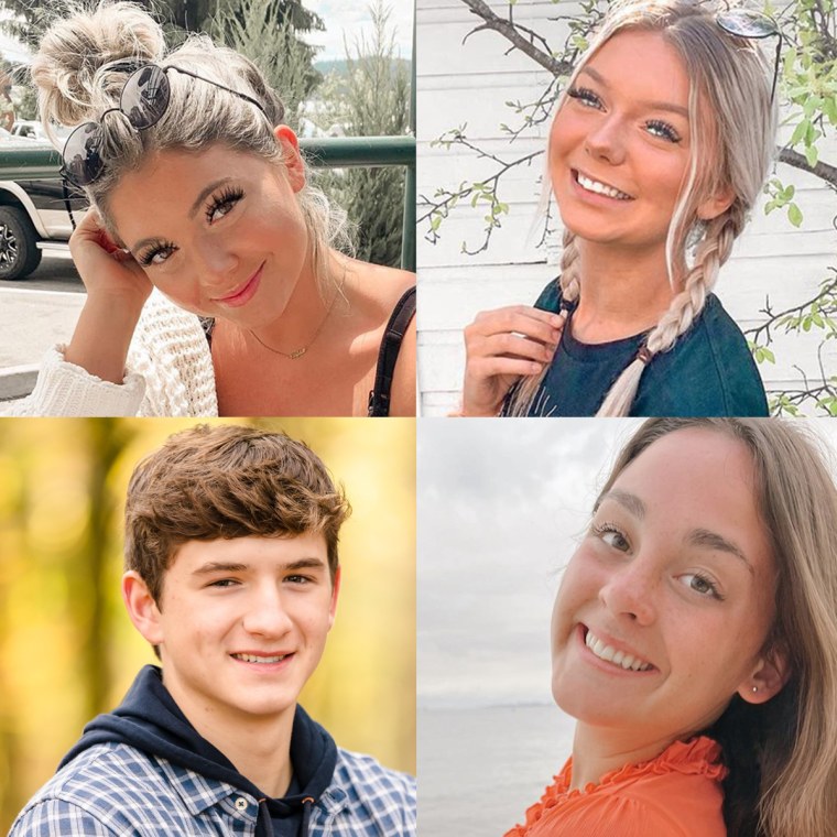 左上から、Kaylee Goncalves、Madison Mogen、Ethan Chapin、Xana Kernodle。