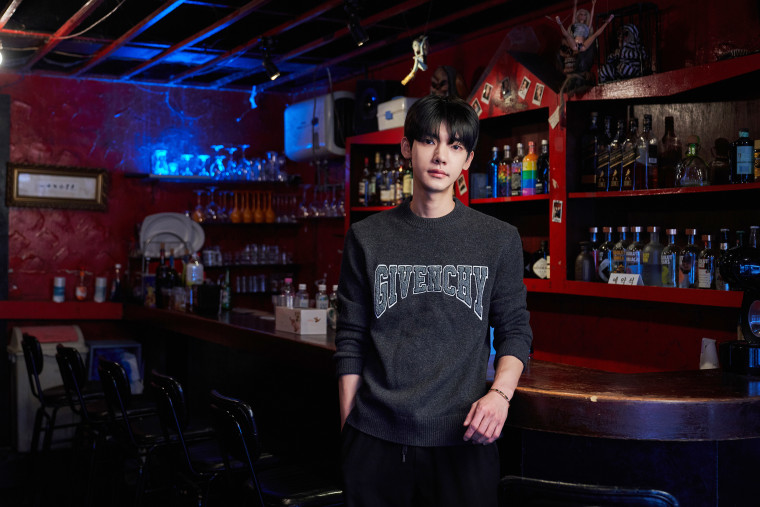 Jeon Il is a bartender at Always Homme, South Korea’s first gay bar, located in Itaewon’s Homo Hill neighborhood. Holding hands with a partner in public is “basically impossible,” he said. 