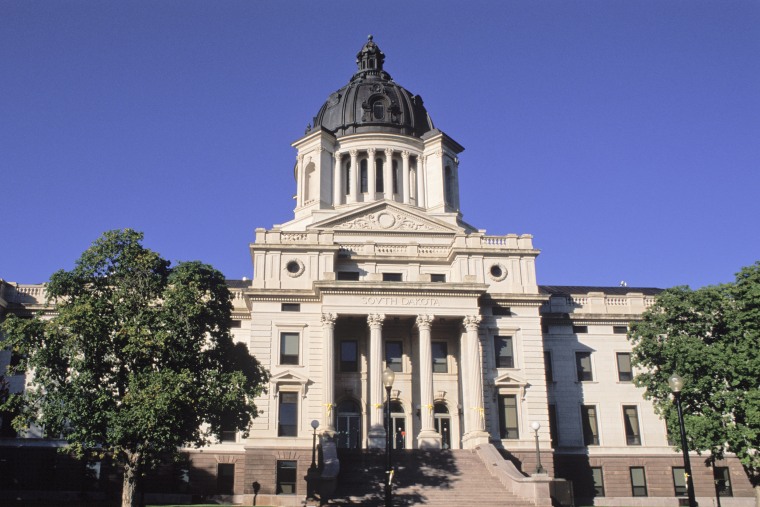 The State Capitol building in Pierre, S.D.
