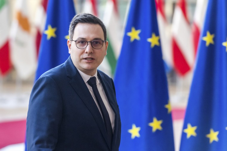 Czech Republic's Foreign Minister Jan Lipavsky in Brussels