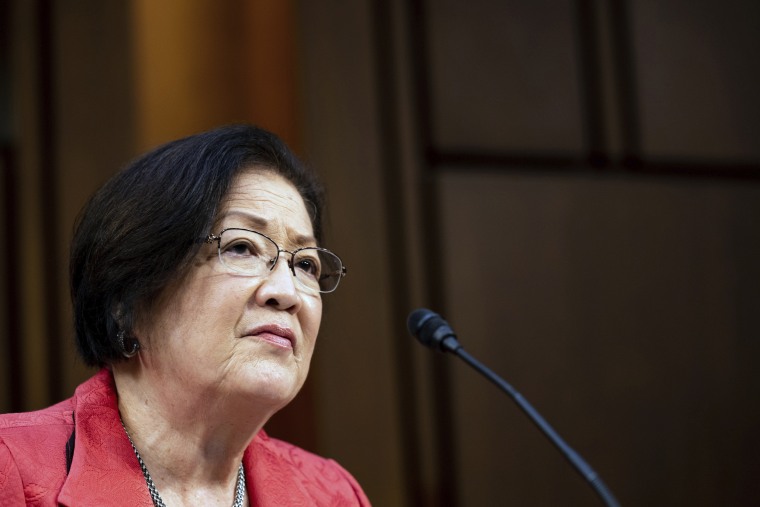 Mazie Hirono on Capitol Hill in Washington, on Oct. 14, 2020. 