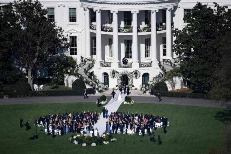 The wedding of Naomi Biden and Peter Neal on the South Lawn of the White House