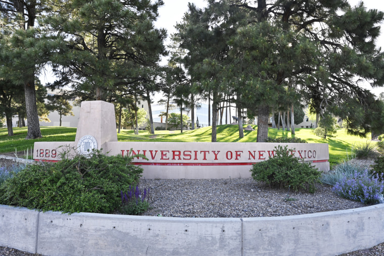 An entrance on the University of New Mexico campus