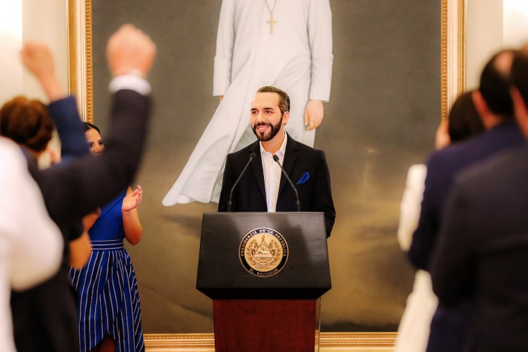 The President of El Salvador Nayib Bukele