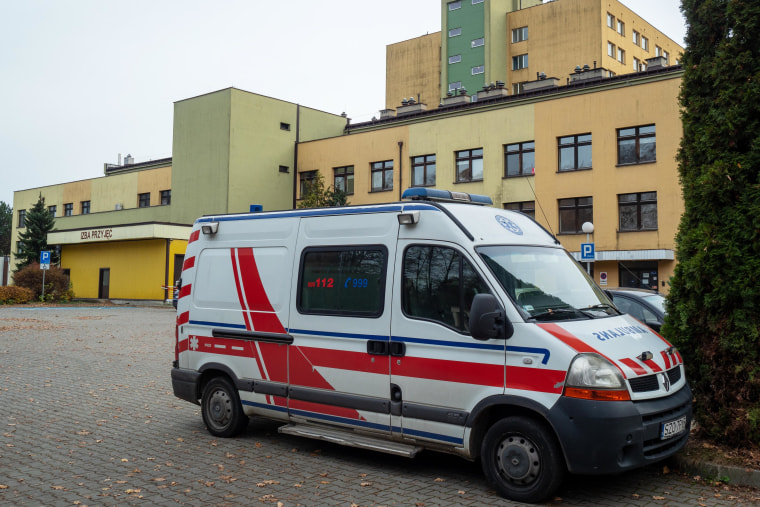 The hospital in Pszczyna, Poland where Izabela Sajbor died.