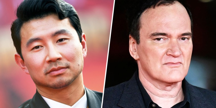 Simu Liu and Quentin Tarantino.