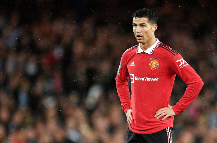 Christiano Ronaldo, Manchester United striker, leaves the club. 