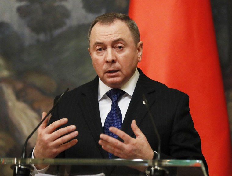 Belarus' Foreign Minister Vladimir Makei