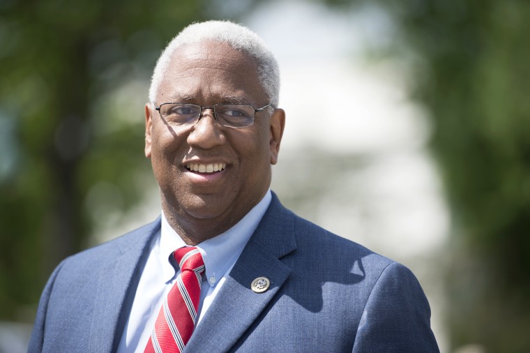 Rep. Donald McEachin, D-Va., holds a news conference with faith leaders to "urge lawmakers to reject proposed cuts to the Supplemental Nutrition Assistance Program (SNAP) in the Farm Bill" on Monday, May 7, 2018.