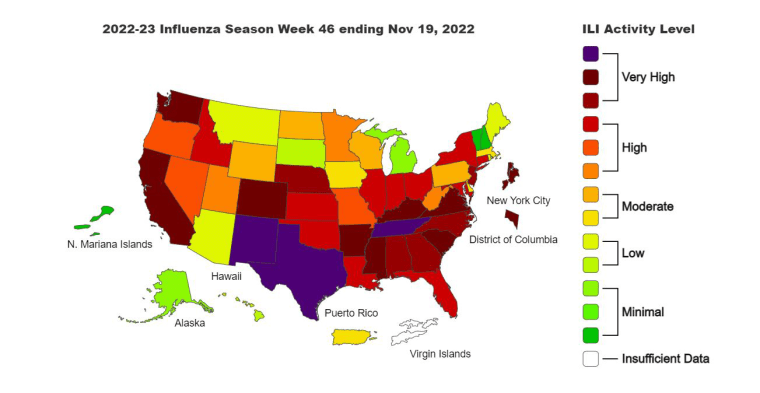 Influenza map