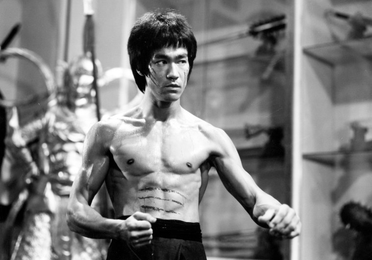 Bruce Lee in a scene from 'Enter the Dragon'