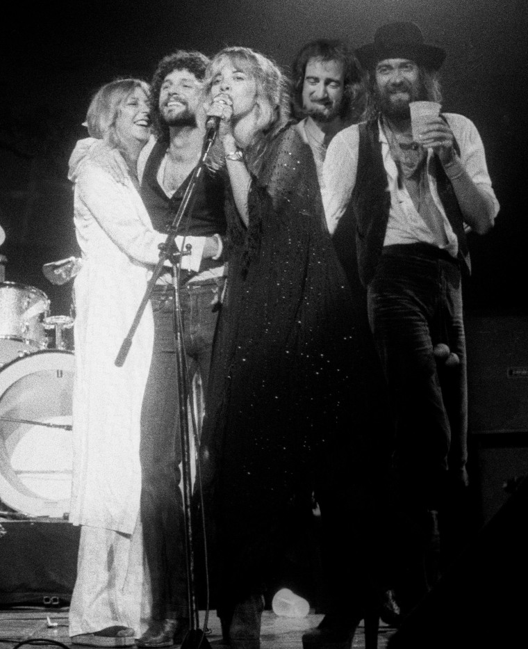 From left, Christine McVie, Lindsey Buckingham, Stevie Nicks, John McVie, and Mick Fleetwood
