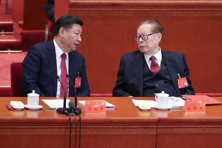 Image: FILE: Former Chinese President Jiang Zemin dies aged 96 19th National Congress Of The Communist Party Of China (CPC) - Closing Ceremony