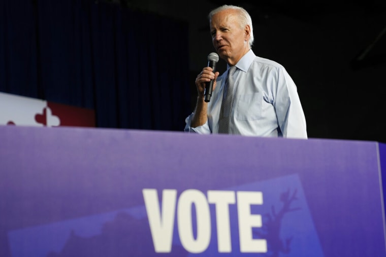 El presidente, Joe Biden, en un evento de campaña en Maryland, el 7 de noviembre de 2022.