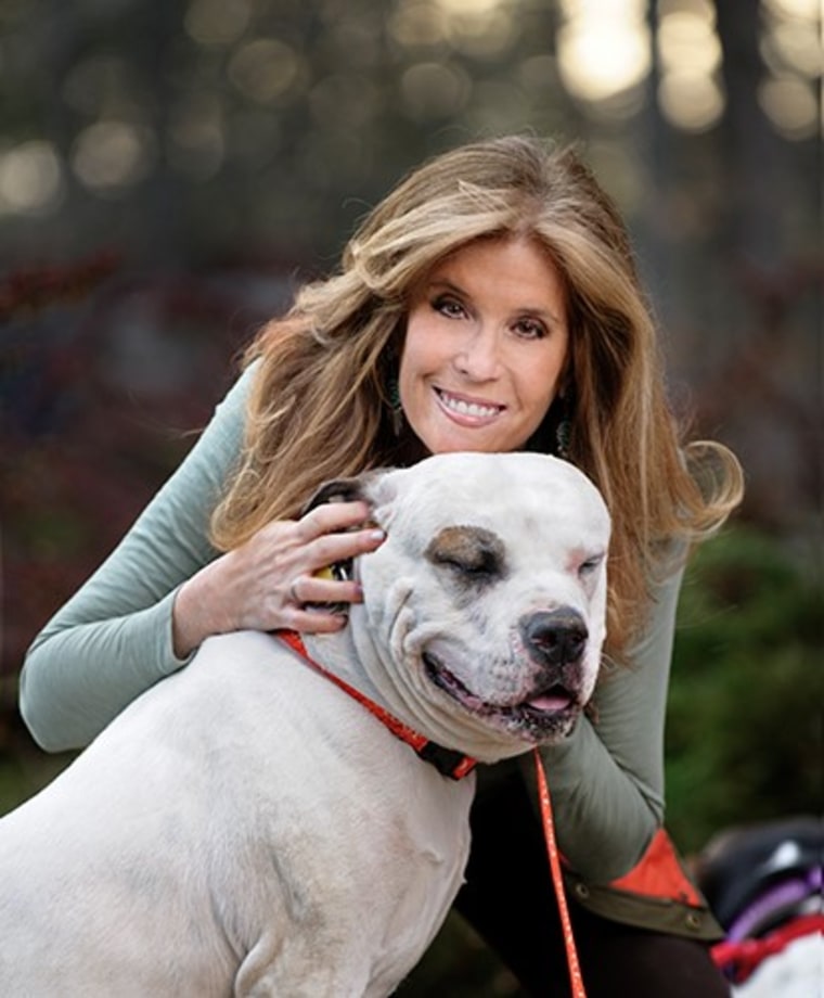 Jill Rappaport with a dog