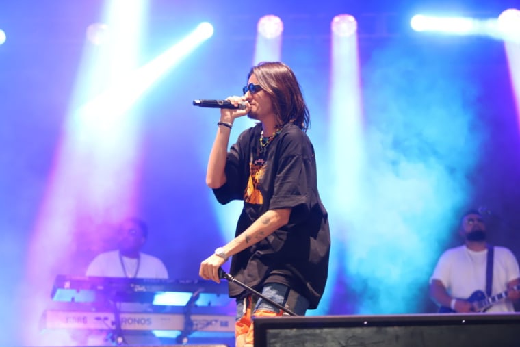 El cantante Danny Ocean durante un concierto en Ciudad de México, el 13 de mayo de 2022.