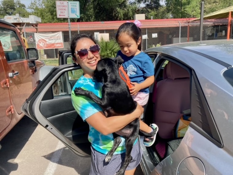 Ascencia Barajas and her daughter, Ryanne, adopted Kayak because he was so calm and cute.