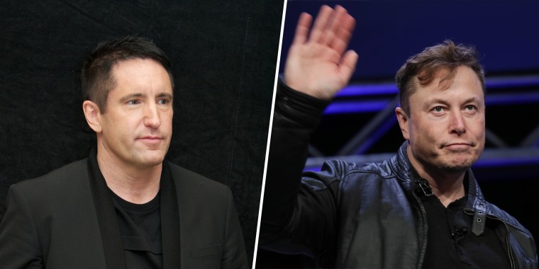 Trent Reznor, left, cited his mental health as a reason for leaving Twitter.