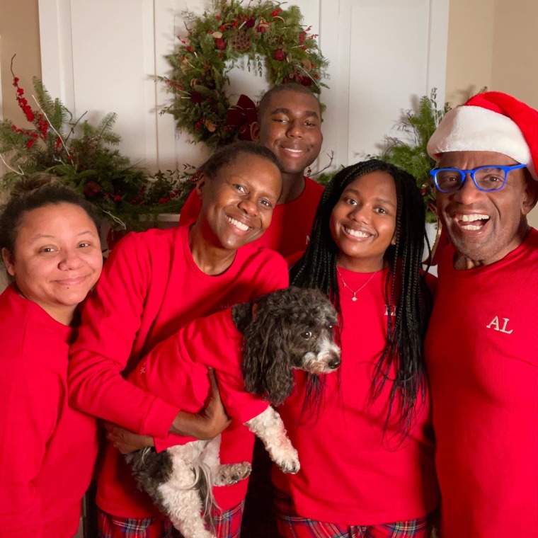 TODAY's Al Roker with his family at Christmastime.