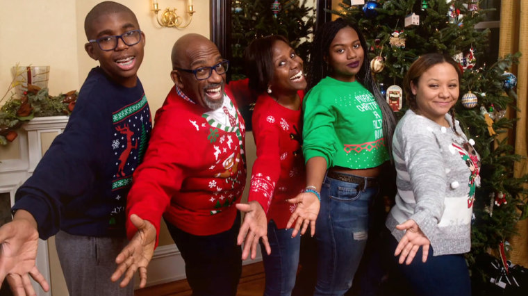 TODAY's Al Roker with his family at Christmas.