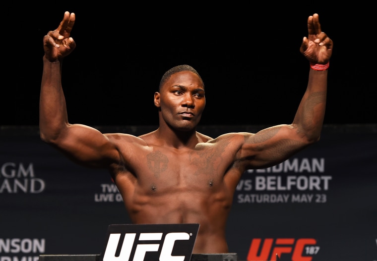 Anthony 'Rumble' Johnson during the UFC 187 weigh-in