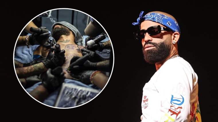 Bajo anestesia, Arcángel se hizo un tatuaje en el pecho en honor a su hermano fallecido.