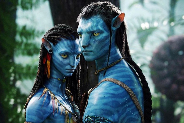 Sam Worthington and Zoe Saldana in Avatar, 2009.