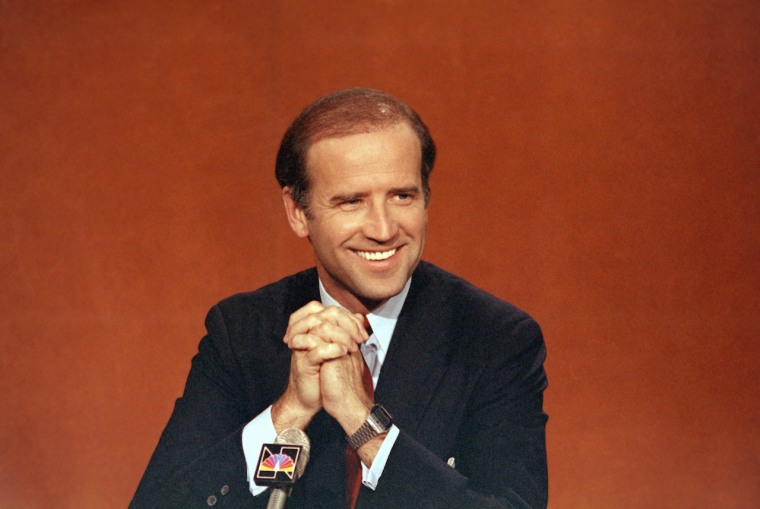 Joe Biden en una foto tomada el 29 de abril de 1984, durante el programa Face the Nation, de la cadena NBC. Biden fue senador por Delaware entre 1973 y 2009. 