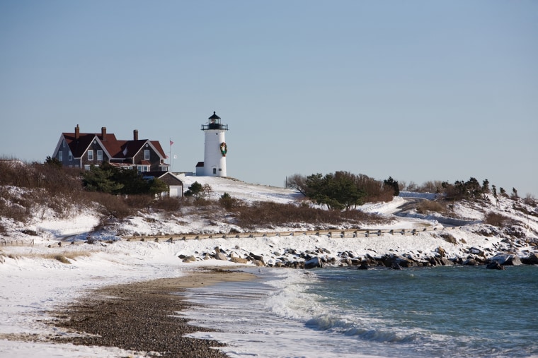 Nobska Lighthouse in Winter