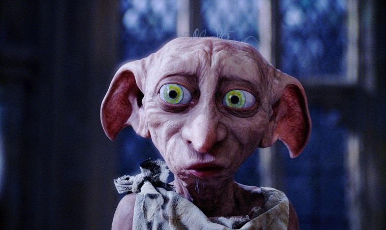 Dobby the House Elf in Harry Potter and the Chamber of Secrets, 2002.