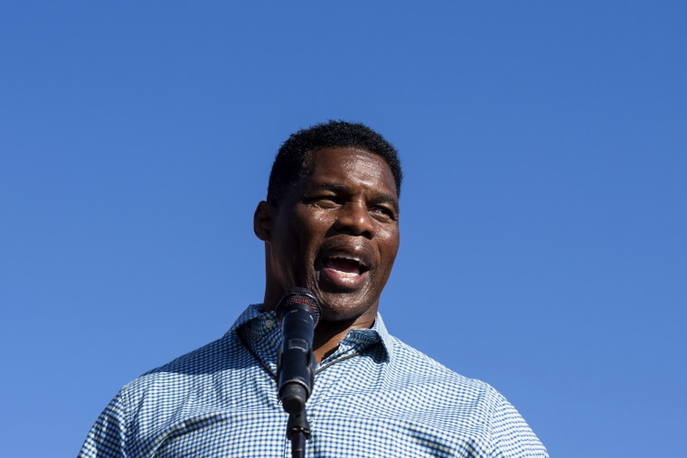 Republican Senate candidate Herschel Walker at a rally in Newton, Ga., on Nov. 4, 2022.