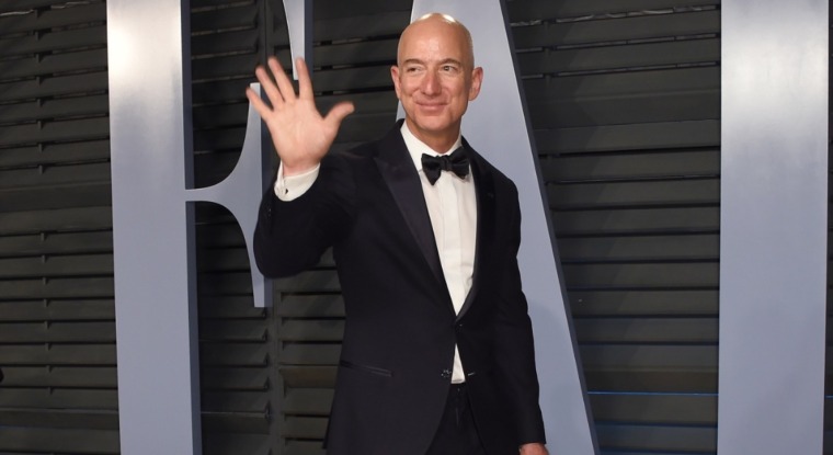 Jeff Bezos en la fiesta de Vanity Fair 2018