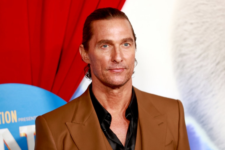 Matthew McConaughey at the premiere of Illumination's "Sing 2"