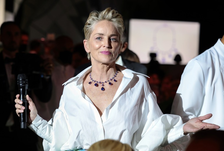 Sharon Stone at the amfAR Cannes Gala
