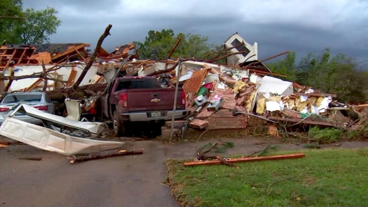 Una casa en Sulphur Springs fue destruida después de las fuertes tormentas eléctricas del 4 de noviembre de 2022.