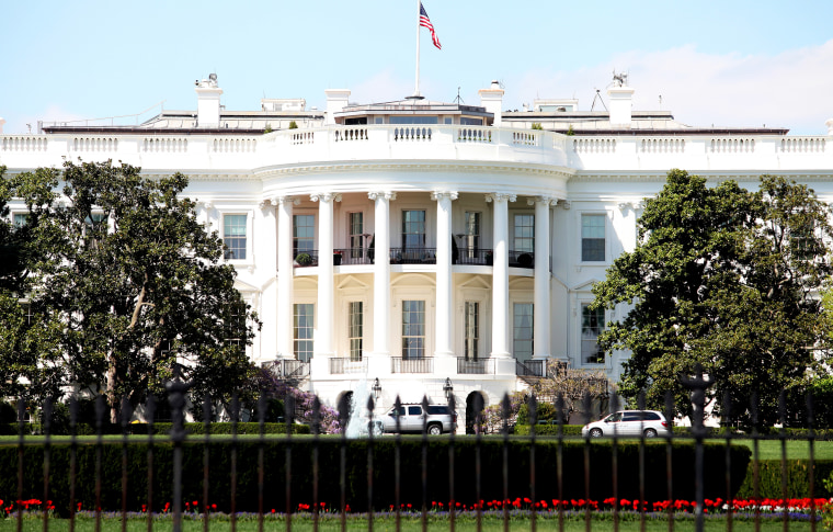 The White House south facade, in Washington, D.C. on April 20. 