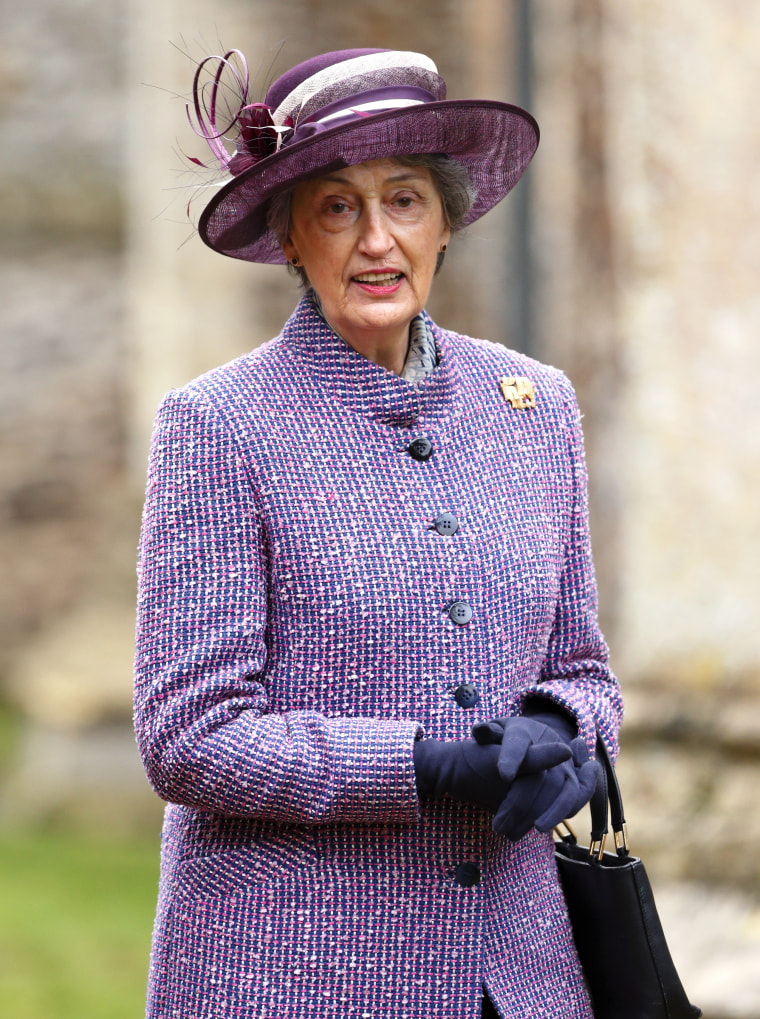 Lady Susan Hussey in Norwich, England on January 19, 2014.