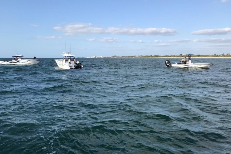 Search and rescue efforts on Sunday after a plane crashed in the Gulf of Mexico. 