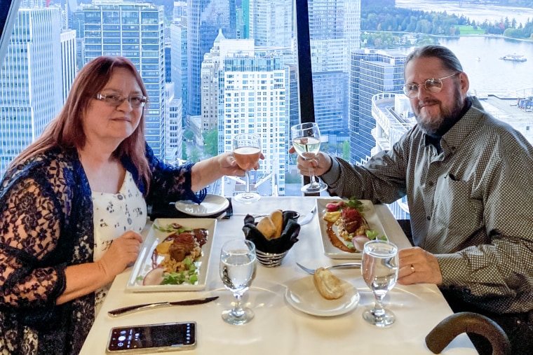 Bruce Hawley and his wife Laurie celebrated their 3rd wedding anniversary in 2021 in Vancouver, several years after his TIL therapy.
