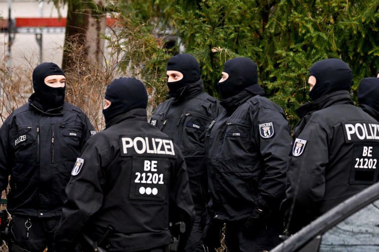 Image: 25 arrested on suspicion of plotting to overthrow government in police raids across Germany