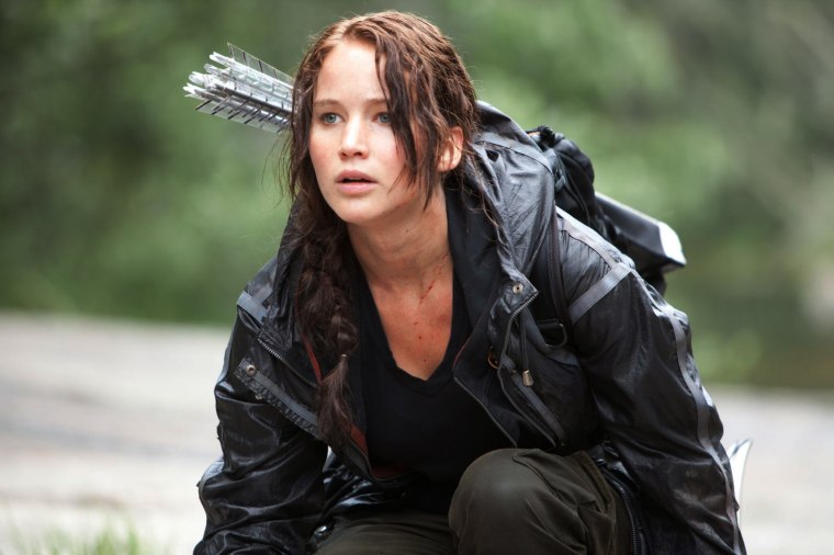 Jennifer Lawrence as Katniss Everdeen in "The Hunger Games."