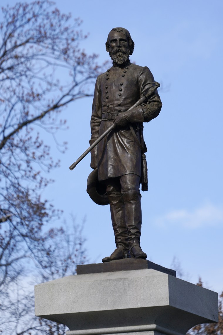 The monument of confederate General A.P. Hill, in Richmond, Va.