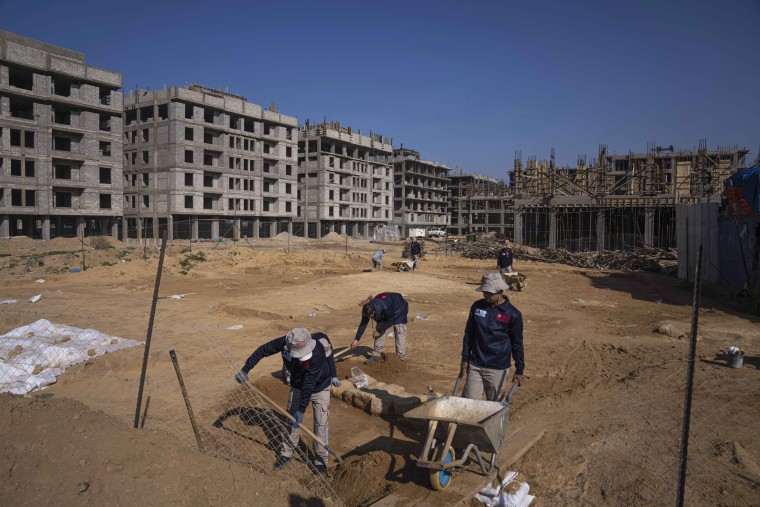 Hamas authorities in Gaza announced the discovery of over 60 tombs in the ancient burial site. Work crews have been excavating the site since it was discovered last January during preparations for an Egyptian-funded housing project.
