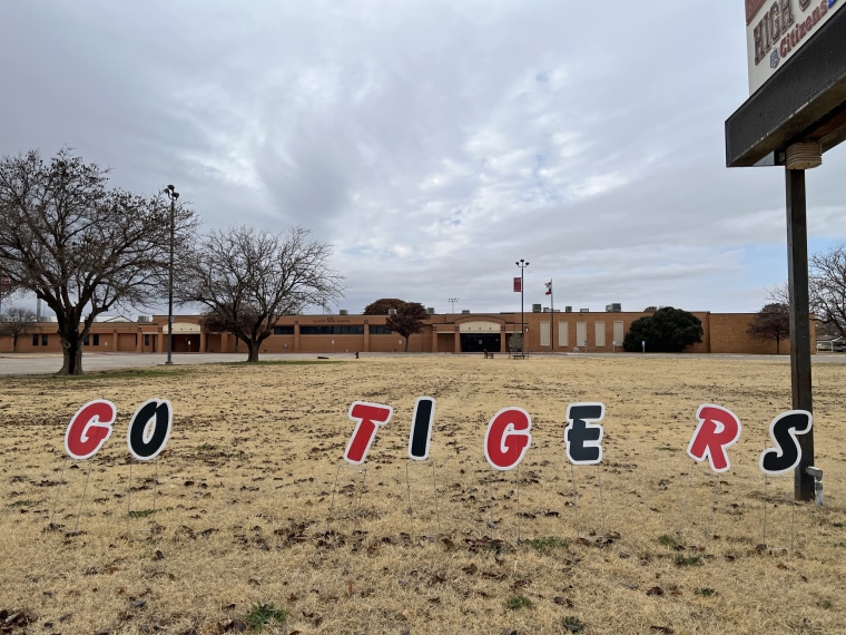 Slaton High School outside Lubbock, Texas.