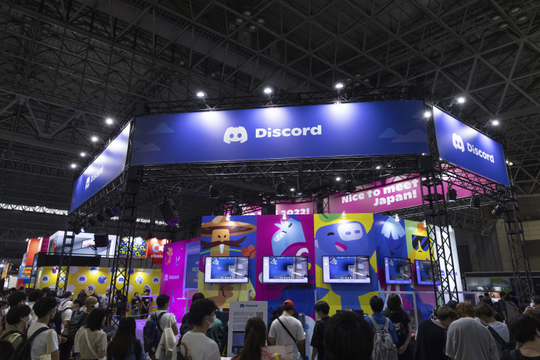 Discord booth seen at the Tokyo Game Show, in Chiba, Japan