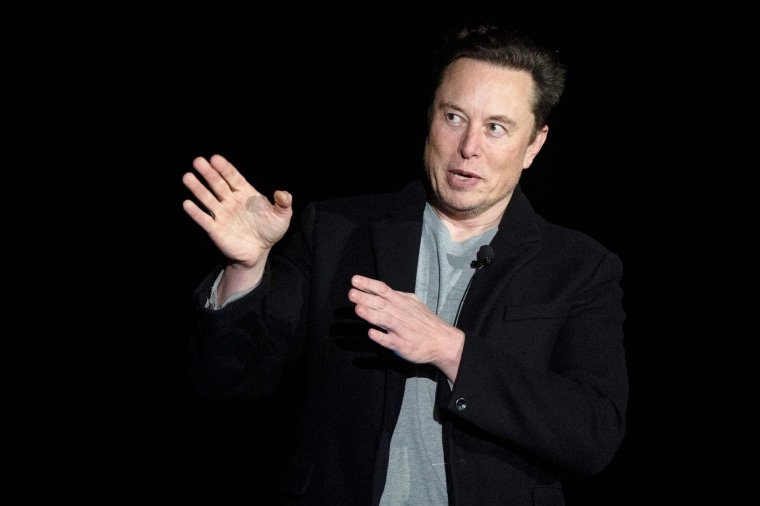 Elon Musk at SpaceX's Starbase in Texas on Feb. 10, 2022.
